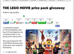 Win 1 of 30 'The LEGO Movie' prize packs!