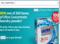 Win 1 of 300 boxes of Ultra Concentrate laundry powder!