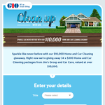 Win 1 of 34 $300 'Home & Car Cleaning Packages' from Jim's Group & Car Care!