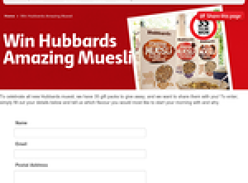 Win 1 of 35 Hubbards muesli gift packs!