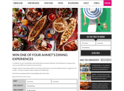 Win 1 of 4 Ahmet's Dining Experiences