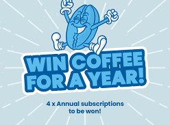 Win 1 of 4 Annual Coffee Subscriptions