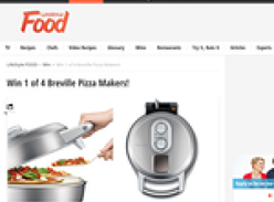 Win 1 of 4 Breville Pizza Makers!