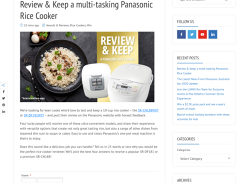 Win 1 of 4 Chances to Review & Keep a Panasonic Rice Cooker