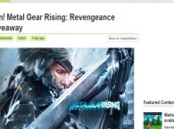 Win 1 of 4 copies of Metal Gear Rising: Revengeance!