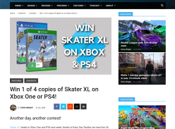 Win 1 of 4 copies of Skater XL