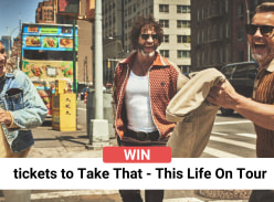 Win 1 of 4 Double Passes to see Take That