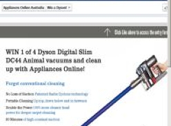 Win 1 of 4 Dyson DC44Animal Vacuum Cleaners