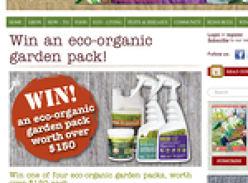 Win 1 of 4 eco-organic garden packs!