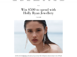 Win 1 of 4 Holly Ryan Jewellery Gift Cards