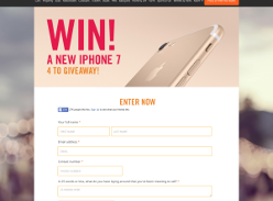 Win 1 of 4 iPhone 7 smartphones!