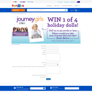 Win 1 of 4 Journey Girls Holiday dolls