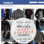 Win 1 of 4 men's or women's JAG luxe leather jackets!