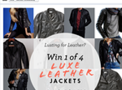 Win 1 of 4 men's or women's JAG luxe leather jackets!