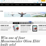Win 1 of 4 Messermeister Oliva Elite knife sets!