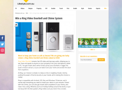 Win 1 of 4 'Ring' Video Doorbell & Chime Systems!