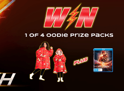 Win 1 of 4 the Flash Oodie Prize Packs