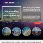 Win 1 of 4 TopDeck trips & flights to New Zealand!