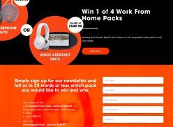 Win 1 of 4 Work from Home packs!