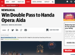 Win 1 of 40 double passes to HANDA Opera on Sydney Harbour: AIDA!