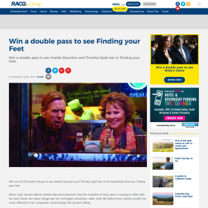 Win 1 of 40 double passes to see Finding your Feet
