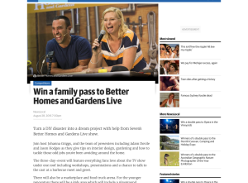 Win 1 of 400 family passes to 'Better Homes & Gardens Live' at Sydney Showground!