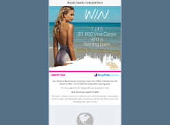 Win 1 of 5 $1,000 VISA gift cards & tanning pack!
