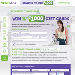 Win 1 of 5 $1,000 Westfield gift cards!