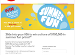 Win 1 of 5 $10,000 summer holidays + 10 x $250 gift cards to be won!