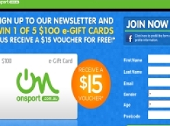 Win 1 of 5 $100 e-Gift Cards