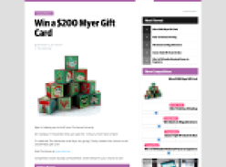 Win 1 of 5 $200 MYER gift cards!
