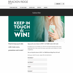 Win 1 of 5 $200 shopping centre vouchers