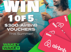 Win 1 of 5 $300 Airbnb Vouchers