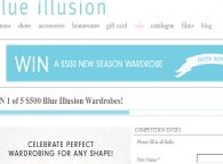 Win 1 of 5 $500 Blue Illusion Wardrobes!