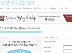 Win 1 of 5 $500 Blue Illusion wardrobes!