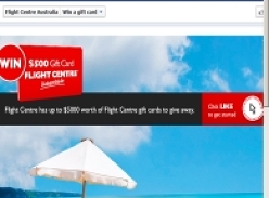 Win 1 of 5 $500 Flight Centre Gift Cards