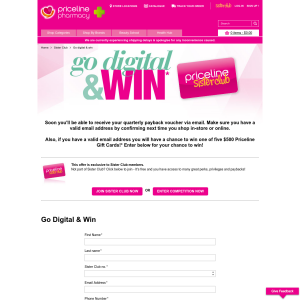 Win 1 of 5 $500 'Priceline' gift cards!
