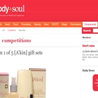 Win 1 of 5 [A'Kin] gift sets!