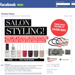 Win 1 of 5 at-home salon styling packs for your hair & nails!