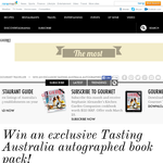 Win 1 of 5 autographed 'Tasting' book packs!