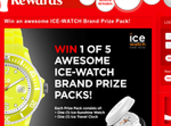 Win 1 of 5 awesome 'Ice' watch prize packs!