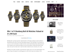 Win 1 of 5 Bomberg Bolt 68 Watches Valued at $1,590 Each