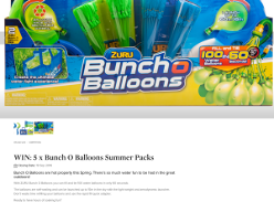 Win 1 of 5 Bunch O Balloons Summer Packs!