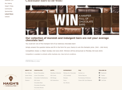 Win 1 of 5 Chocolate Bar Hampers Worth $100