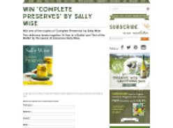 Win 1 of 5 copies of 'Complete Preserves' by Sally Wise!