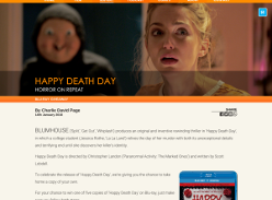 Win 1 of 5 copies of Happy Death Day on bluray
