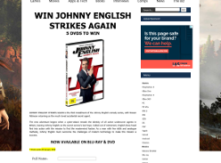 Win 1 of 5 copies of Johnny English Strikes Again on DVD