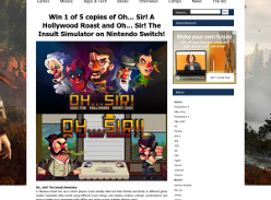 Win 1 of 5 copies of Oh… Sir! A Hollywood Roast and Oh… Sir! The Insult Simulator on Nintendo Switch