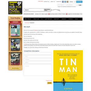 Win 1 of 5 copies of Tin Man by Sarah Winman
