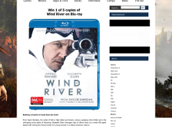 Win 1 of 5 copies of Wind River on Blu-ray